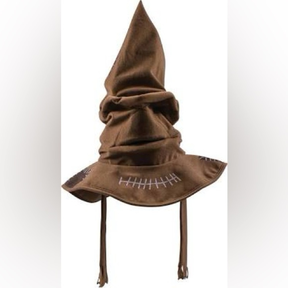 Kids Brown Wizard Hat with Stitch Detail